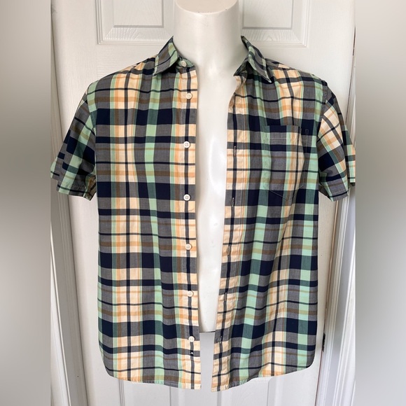 Mens Patagonia Short Sleeve Plaid Button Up Cotton Blend Shirt - Picture 4 of 10